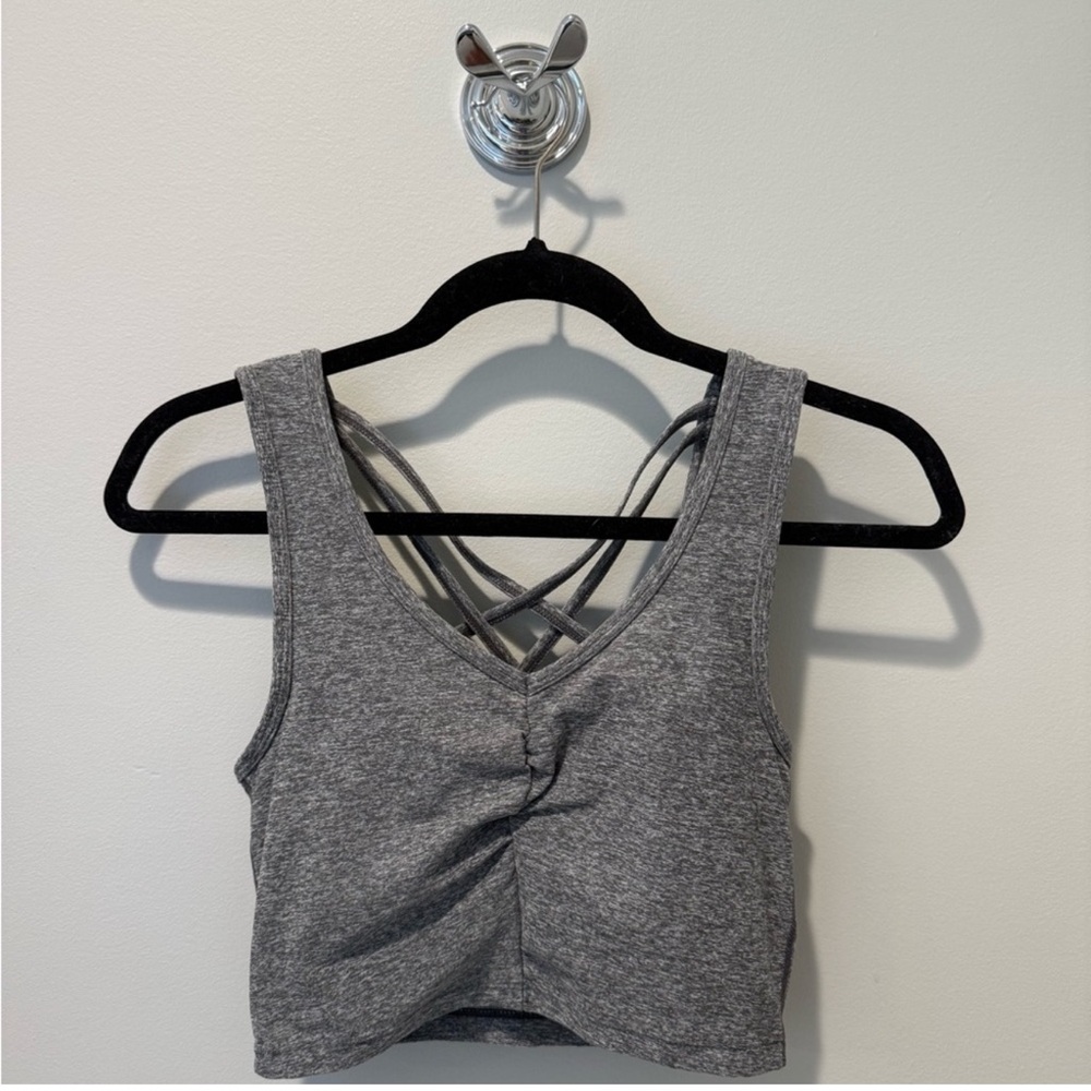 Zella Heather Gray Active Tank Sports Bra